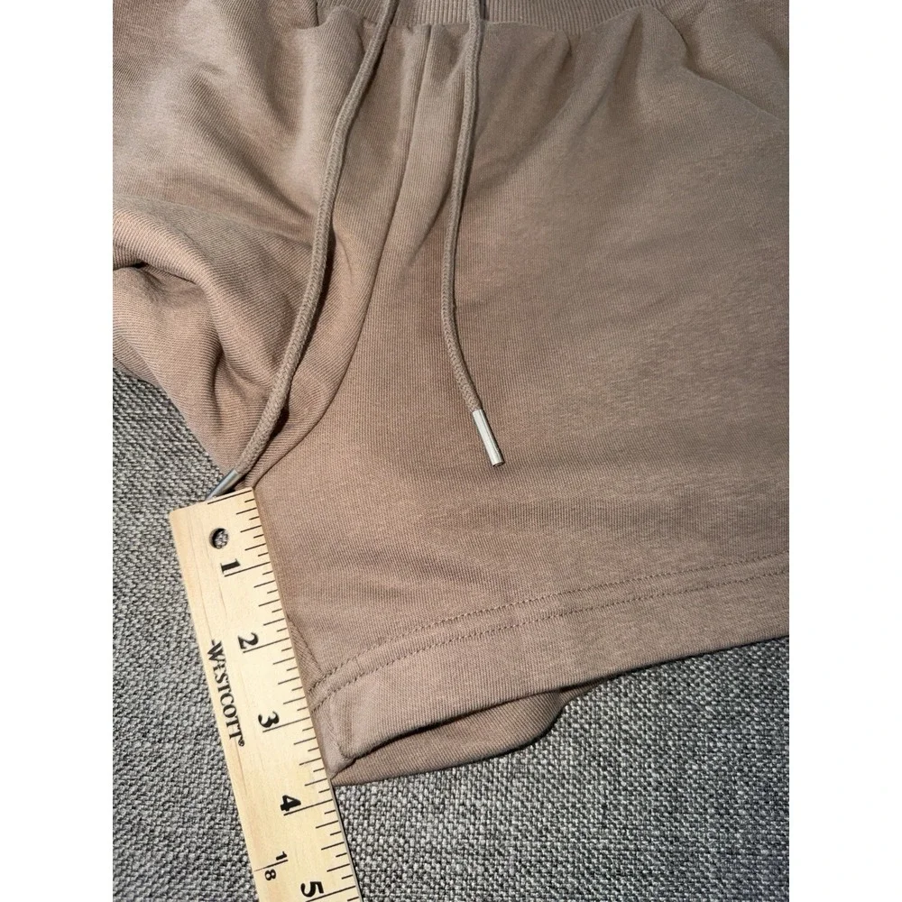 Puma Wardrobe ESS Shorts Women's Small Totally Taupe NWT Drawstring Casual